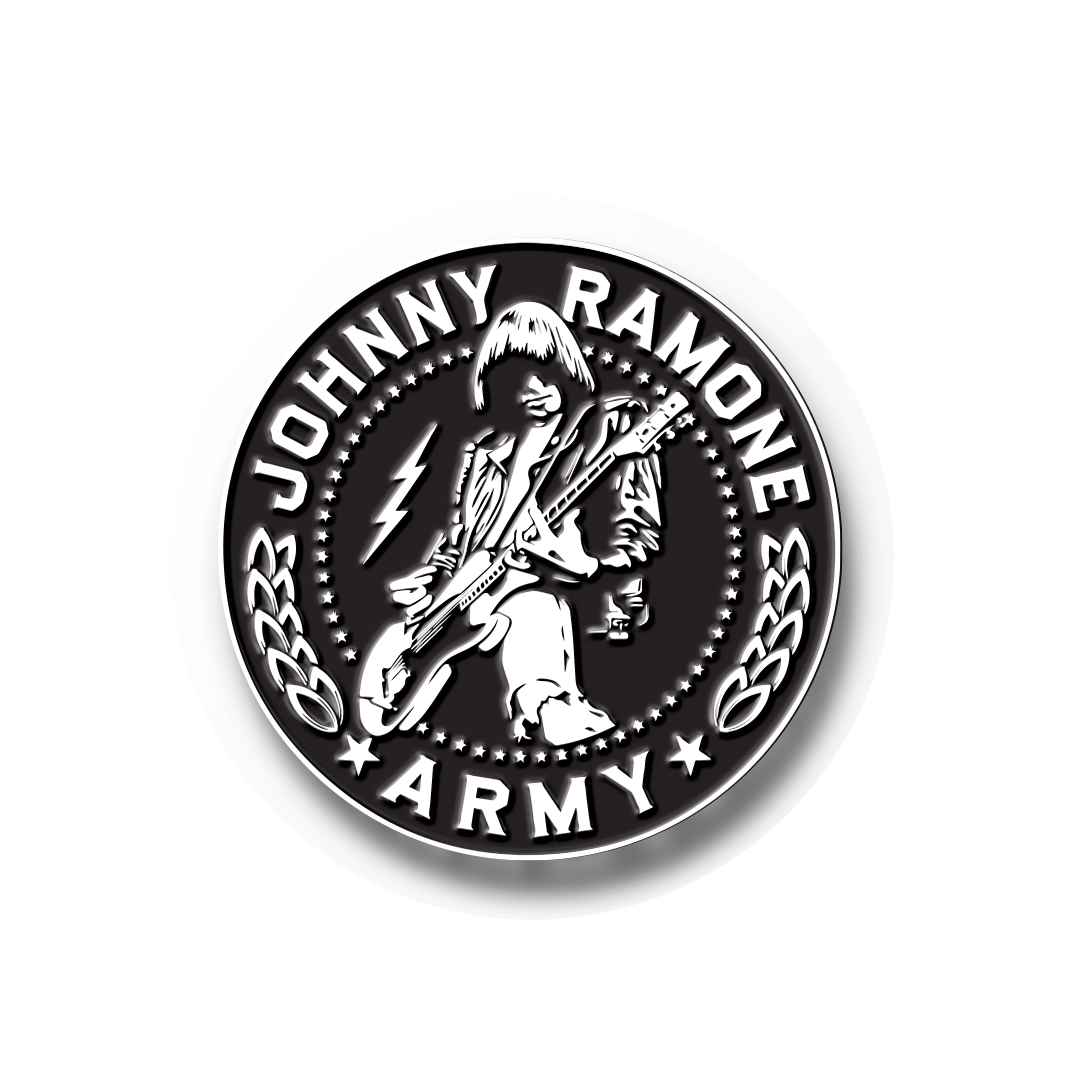 Johnny Ramone Army Enamel Pin