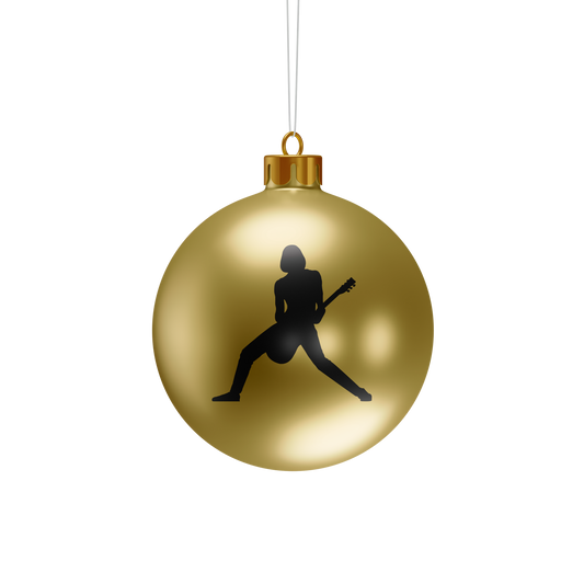 Johnny Ramone Gold Holiday Ornament